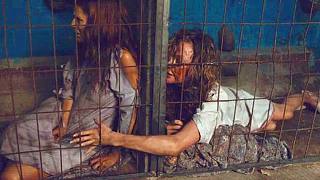 恐怖工厂囚禁妇女，把她们圈养在铁笼里，像奶牛一样产奶