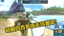 方舟手游困难03：要训翼龙，粉丝叫我来这里，成功驯服419级翼龙