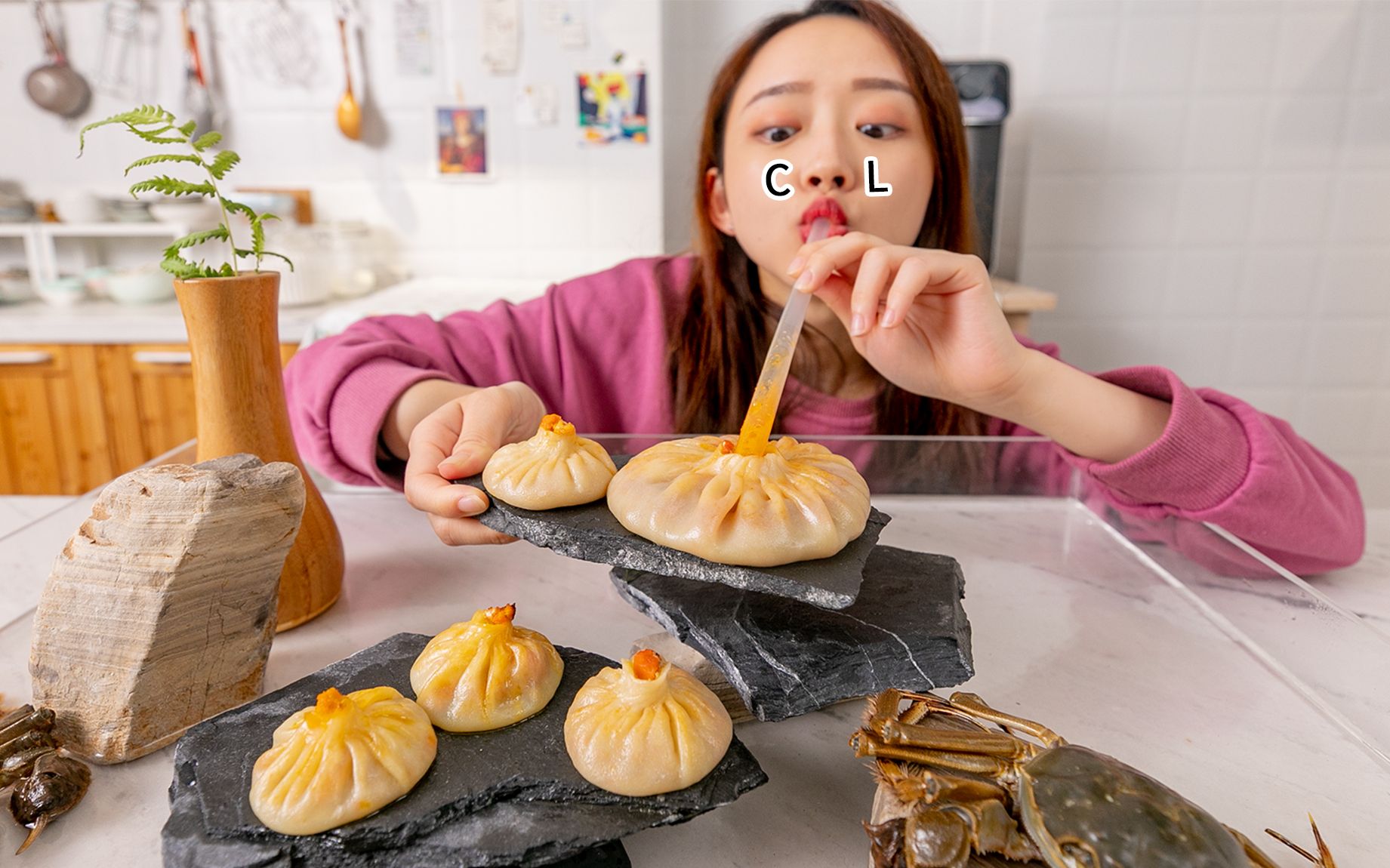 拆9只大闸蟹做一只包！进来感受下我们广东富婆的乐趣…