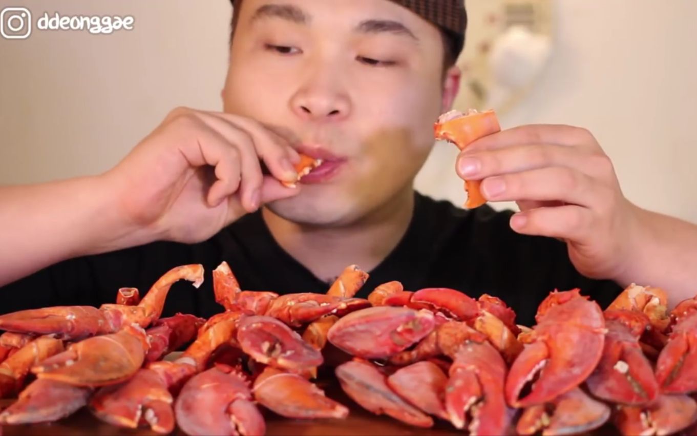 【ddeonggaeTV】龙虾钳 吃播 Real Sound (HD质量测试中)
