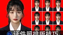 【PS教程】教你制作证件照+排版小技巧