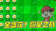 植物大战僵尸： 只用金盏花通关！大嘴：我闭着眼睛都能过