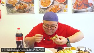 二柱吃炸雞