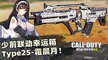 少前联动幸运箱Type25-霜晨月！95姐姐最重要的部分没展现太可惜了！！【使命召唤手游】