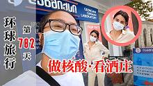 小伙考察格鲁吉亚酒庄，离开前做个核酸，美女经理这是啥眼神？