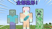 当Mc所有生物全部隐形!生存会变成什么样子?我的世界