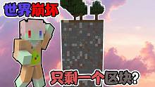 当世界只剩一个矿物区块时...我应该如何生存下去？我的世界