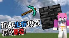 怎么样才能生存模式钻石镐挖掉基岩！其实这样就可以我的世界