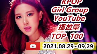 【女团百榜油管篇】Kpop女团MV油管播放量top100（第三期，截止时间2021/09/29）