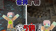 所有的矿物多五倍?石头变成了稀有方块..(我的世界咸鱼生存)