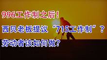 996工作制之后！西贝老板又提议“715工作制”，劳动者如何反抗？