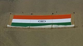 Largest Indian flag measuring 68.6 by 45.7 meters 
