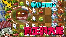 植物大战僵尸：奖杯500+，全屏都是最高阶植物！真正大佬！
