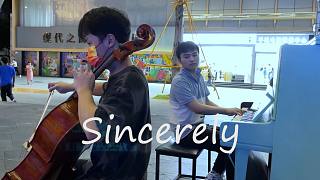 【大提琴/钢琴】深圳街头合奏紫罗兰永恒花园op-Sincerely  泪目了
