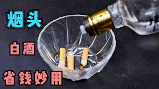 抽剩的烟头别扔，比香烟还“值钱”，用白酒泡一泡，家家都用得到