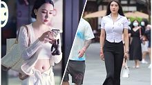 成都街拍瞬间:总有一天你会明白，身材比长相更重要