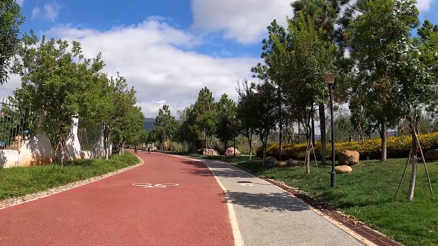 【骑行】云南玉溪通海县,杞麓湖,环湖全程30km,gopro第一视角带你骑车