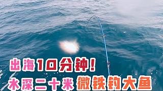 钓鱼资源好才是王道，出海10分钟水深20米，微铁钓鱼也过瘾!