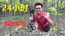挑战24小时在农田寻宝，忙活两天就探到这些东西，小伙心态要崩了