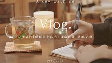VLOG｜缓解调节学业压力 正视焦虑的起因｜手工杯子diy改造｜随笔记录｜日常记录