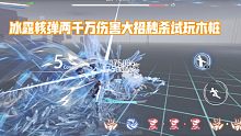 一次两千万伤害。冰露一大秒杀试玩区木桩