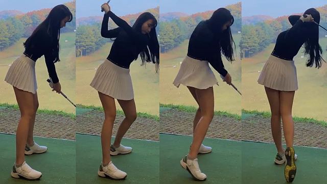 제 스윙 롤모델이셔요~~ ❤️ ❤️ KLPGA 프로골퍼 김은선_虎牙视频 제 스윙 롤모델이셔요~~ ❤️ ❤️ Klpga 프로골퍼 김은선_虎牙视频