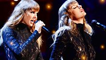 Taylor Swift在摇滚名人堂颁奖+现场表演