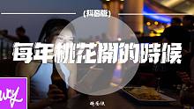 萌面侠 - 每年桃花开的时候 (抖音版)【動態歌詞/pīn yīn gē cí】
