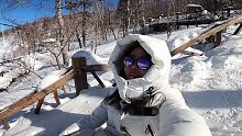 雪乡十里画廊，竟然只有女司机一个游客