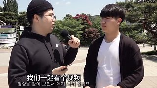 韩国随机街头采访：看抖音变装挑战！没想到费启鸣在韩国这么火！