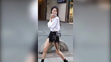 时尚街拍美女 俏皮可爱 活力四射