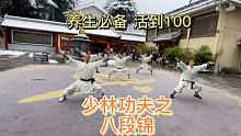 少林功夫4八段锦，养生必备活100岁，快来学一学吧