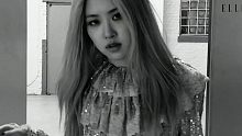 圣罗兰MUSE女神ROSÉ ，ELLE KOREA 最新广告大片公开,黑白底色氛围感超强