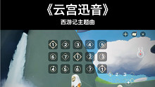 sky光遇琴谱《西游记》主题曲云宫迅音，光遇里用号子吹手鼓伴奏。