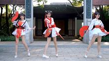 【卿斗x楚鸢x筱落】❤将进酒❤与君歌一曲，请君为我倾耳听 #古风舞蹈  #扇子舞  #女团 