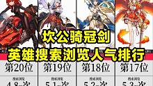 【坎公骑冠剑】英雄人物搜索浏览人气排行