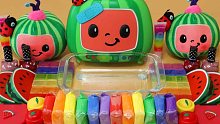 slime助眠丨Coco melon彩虹色主题儿童向[1080P60帧]破坏化妆品沉浸式声控解压混泥