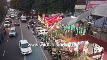 Yusuf Sarai on Diwali night, all festive and lit u
