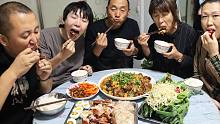 大彭满血复活，做几个小菜来庆祝，食欲大开，终于可以吃肉了
