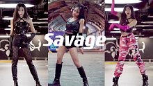 凌晨4点的伦敦惊现在逃AI 野蛮姐姐换装Aespa《Savage》全曲翻跳2P竖屏【小甜】