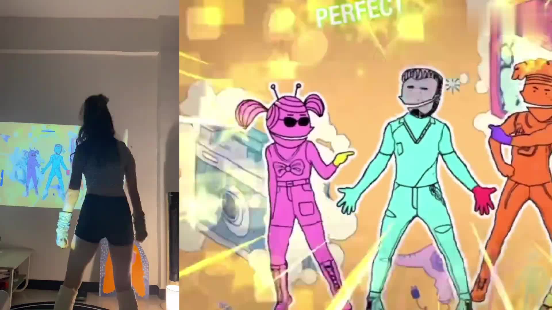 舞力全开的美女