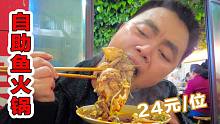 重庆南山地道自助鱼火锅，花鲢24元/位，3斤大鱼头抱碗吃嗨了！