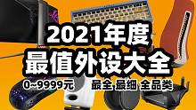 【外设闲聊】2021年度外设全品类推荐！（双十一特别篇）键鼠硬盘显示器散热器工学椅耳机音箱声卡麦克风