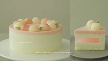 【助眠】1080p 做看起来很好吃的水蜜桃蛋糕的助眠音