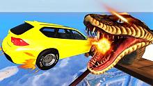 车祸模拟器：挑战飞跃大蟒蛇，选手们能挑战成功吗？炯囧侠解说