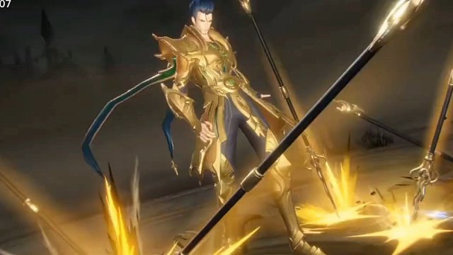 身披黄金甲,手持丈八矛.新魂师佘龙,蛇矛斗罗