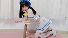 【小仓鼠】水手服泳衣  十万粉福利
