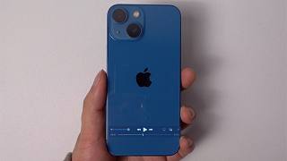 iPhone 13 mini简单开箱，这个蓝色真是绝绝子