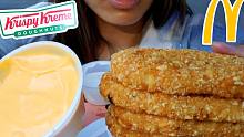 【Twilight车播】麦当劳黄金薯饼+Krispy Kreme圣诞节系列甜甜圈 咀嚼音