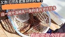 两天一夜的捕鱼到时间回去卖鱼了，值钱货比较多，看能卖多少钱